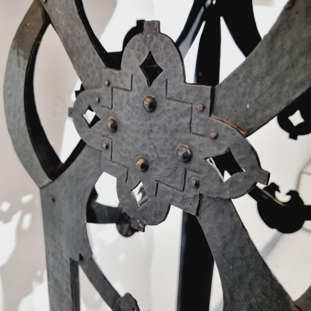 Art Nouveau Hammered Iron Plant Stand, 1890s For Sale - Image 6 of 11