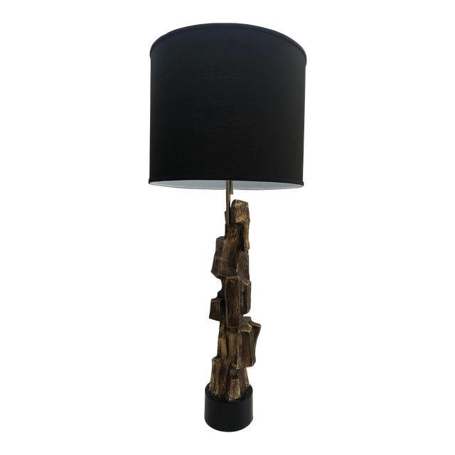 Vintage Brutalist Maurizio Tempestini for Laurel Table Lamp, Unmarked For Sale