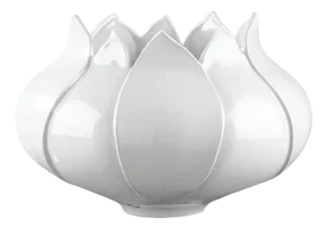 Italian Ceramic Tulip Vase Basso with Bianco from VGnewtrend