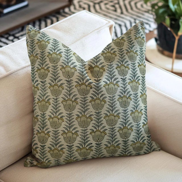 Lotus Handmade Block Print Pillow Cover – Thick Linen Elevate your home décor with our Lotus Handmade Block Print Pillow...