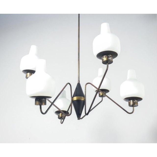 Suspension Lamp from Stilnovo, 1950s For Sale - Image 3 of 12