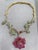 Bochic "Orient" Vintage Ruby & Multi Gem Flower Necklace Set In 18K Gold & Silver For Sale - Image 18 of 18