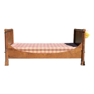Late 19th Century French Empire-Style Lit Bateau For Sale