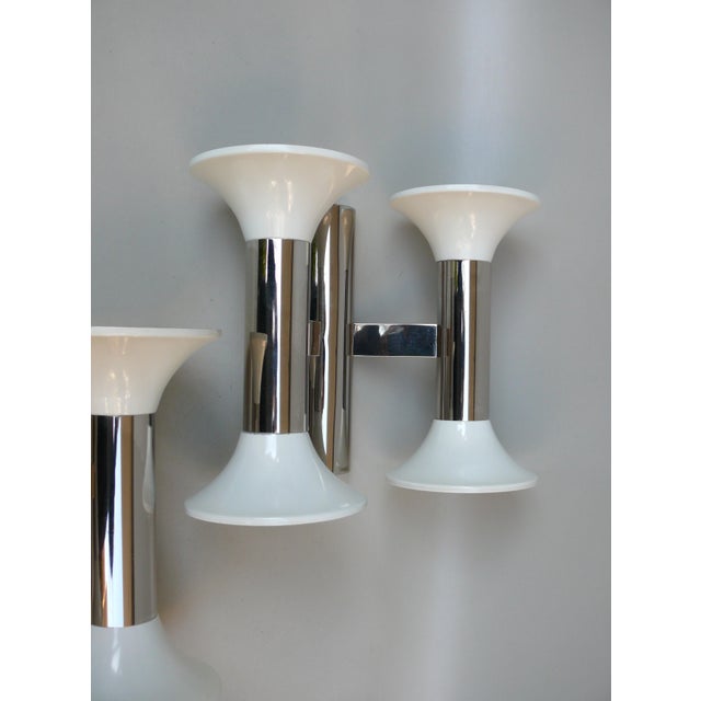 Space Age White Wall Lights from Cosack, 1970s, Set of 2 For Sale - Image 4 of 18