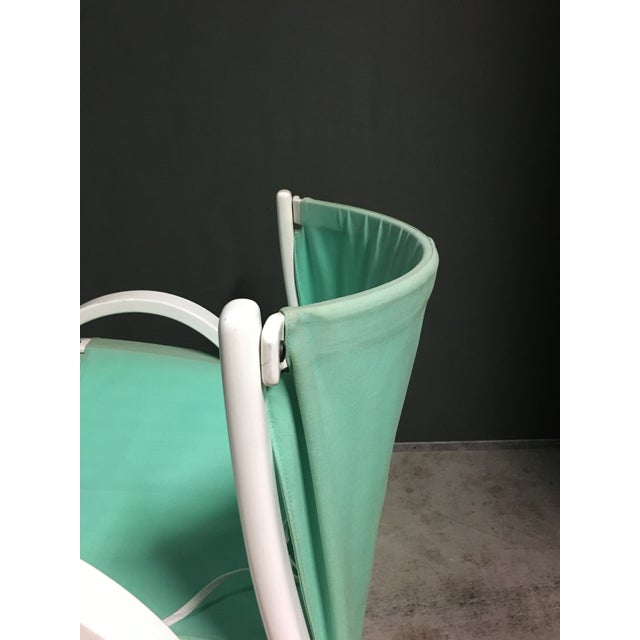 Great set of poolside or inside lounge chairs! This piece is attributed to the mentioned designer/maker. It has no...