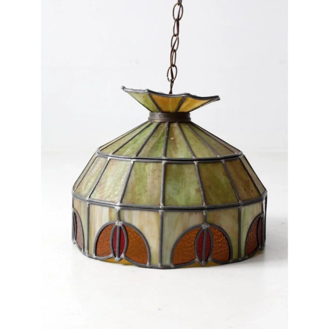 Antique Glass Chandelier For Sale - Image 10 of 12