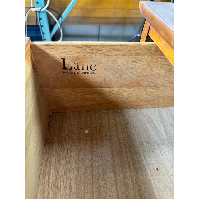 Mid Century Lane Walnut Office Desk For Sale In New York - Image 6 of 12