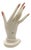 1950s California Pottery White Pink Figurative Female Hand Ring Holder For Sale