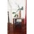 1920s Hungarian Bauhaus occasional table in lacquered walnut veneer with two tier design and lower shelf of bookmatched...