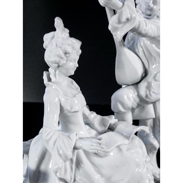 Porcelain Musician Sculpture from Capodimonte For Sale - Image 15 of 18