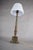 Metal Tall Vintage Brass Table Lamp with Green Lacquered Column, 1950s For Sale - Image 7 of 9