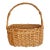 Large Vintage Handwoven Rattan Easter Basket For Sale