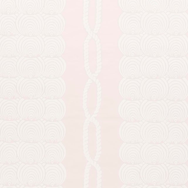 Sample - Schumacher Coralline Wallpaper in Blush For Sale