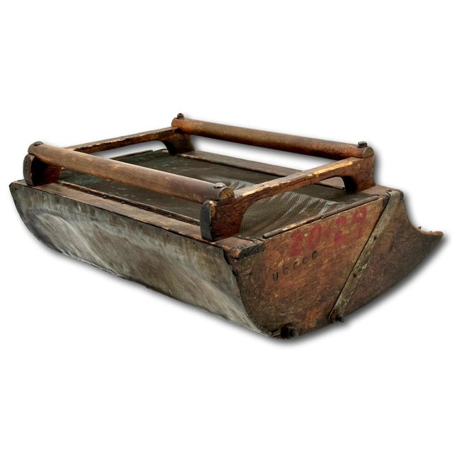 Wood Wonderfully Age & Use Rustic Antique American Maple Wood Cranberry Scoop - Rake From Cape Cod Mass. For Sale - Image 7 of 12