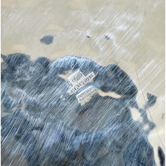 Christofle Hammered Silver Plate Ashtray, Late 20th Century For Sale - Image 9 of 9