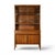This 1960s Broyhill Saga petite china cabinet brings the collection's signature incised star motif to a china cabinet...
