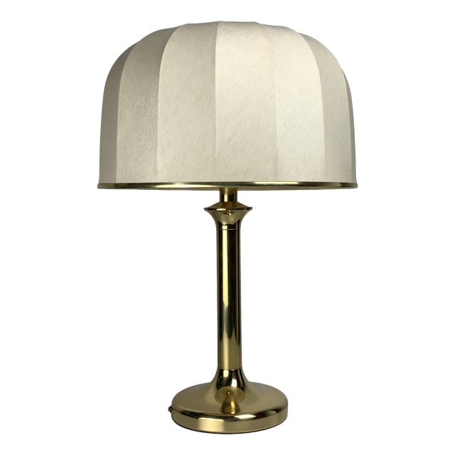 Mid-Century Hollywood Regency Brass Mushroom Table Lamp, Vienna, Austria, 1960s For Sale