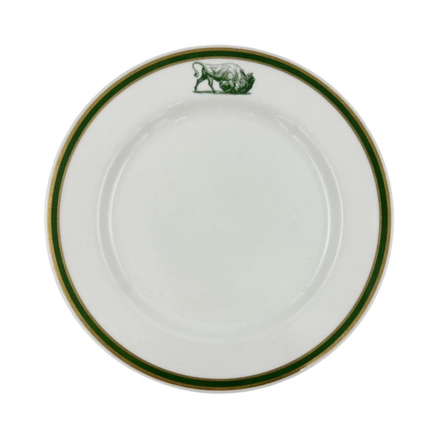 Ceramic Vintage New York Stock Exchange Luncheon Club Plate 11"d For Sale - Image 7 of 11