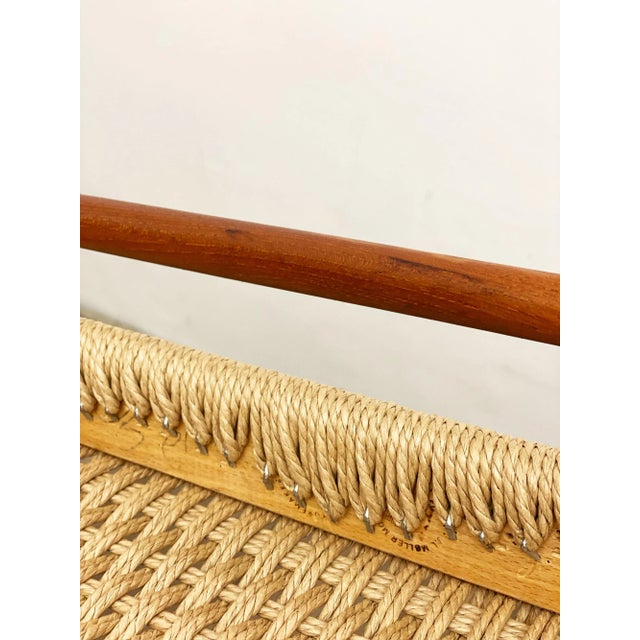Mid-Century Danish Teak Model 56 Armrest Chair with Braid by Niels O. Møller for J.l. Moller, 1950s For Sale - Image 14 of 18