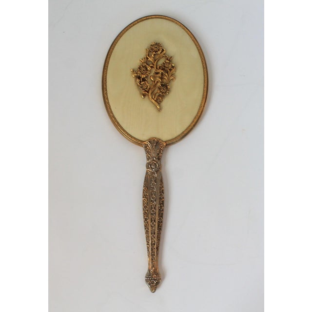 Mid 20th Century Vintage Brass Vanity Set For Sale - Image 5 of 18