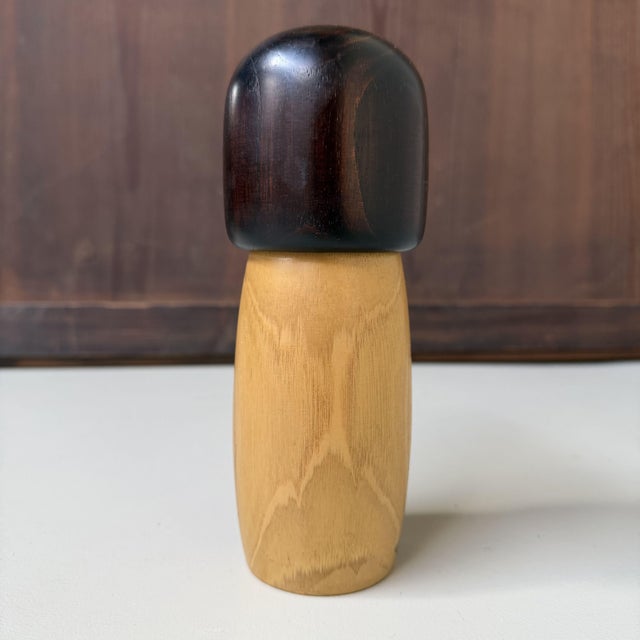 White Vintage Usaburo Kokeshi Kaiun Uma Figurine by Okamoto Usaburo, 1970s For Sale - Image 8 of 9
