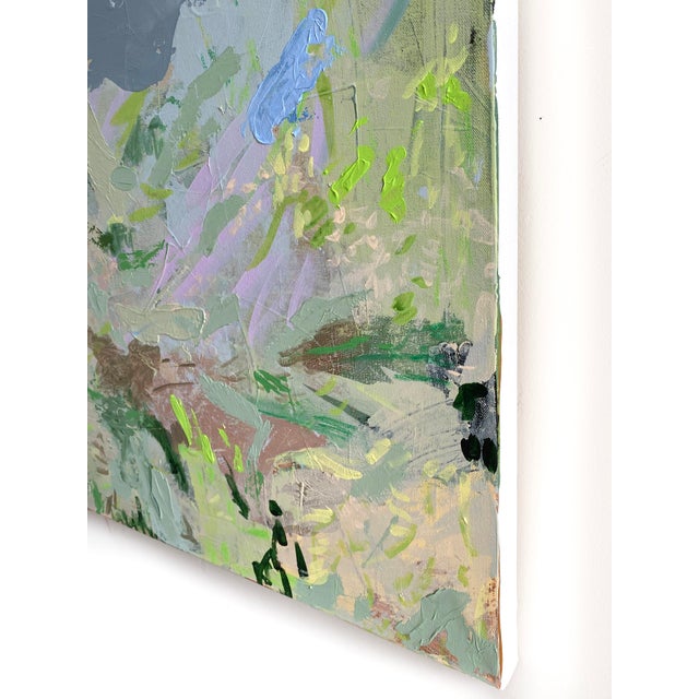 Light Gray "Stormy Meadow" 2024 Original Painting by Jessalin Beutler For Sale - Image 8 of 10