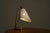 Vintage French Table Lamp in Patinated Brass and Perforated Metal by Mathieu Matégot, 1950s For Sale - Image 9 of 14