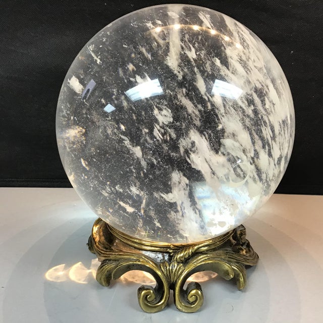 Extra Large Heavy Quartz Crystal Ball Chairish