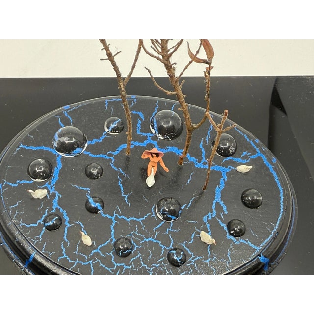 Late 20th Century Bruce Houston Folk Art Whimsical Miniature “Leda and the Swan” in Lucite For Sale - Image 12 of 12