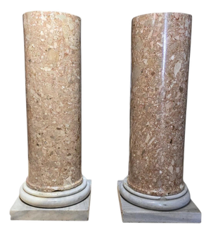 Breccia Marble Columns, 1780s, Set of 2