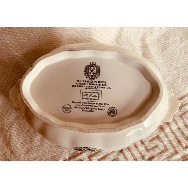 1950s Wedgwood Porcelain Monteith Bowl - Benjamin Franklin - Bailey Banks & Biddle For Sale - Image 5 of 12