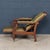 Brown Antique English Mahogany Reclining Armchair with Green Leather Upholstery, 19th Century For Sale - Image 8 of 18