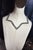 Vintage American Designer Alexis Kirk Clear and Black Rhinestone Star Necklace Choker For Sale - Image 14 of 17