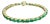16 Ct Natural Pear Shape Emerald Cocktail Tennis Bracelet 14 Kt Yellow Gold 7" For Sale
