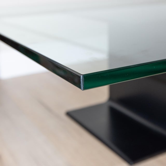 Ward Bennett Iconic Ward Bennett Square I-Beam Coffee Table for Geiger/Herman Miller, Mid-Century Modern 40" For Sale - Image 4 of 16