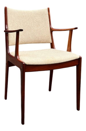 Armchair in Rosewood with Wool by Johannes Andersen for Uldum Møbelfabrik