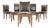 Set of Six Michael Taylor Regency Style Leather Dining Chairs For Sale