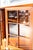 Brown Modular Corner Cabinet in Cherrywood with Glass and Carved Doors with Fox Hunt Design, 1970s, Set of 4 For Sale - Image 8 of 12