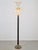 Cream Vintage Neoclassic Green Leather Floor Lamp, 1930s For Sale - Image 8 of 18
