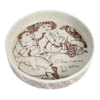 Vintage Bjorn Wiinblad Porcelain Bowl Denmark Rosenthal, Germany Signed 'Studio Linie For Sale