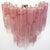 Murano Glass Tube Wall Sconces with 13 Pink Alabster Glass Tube, 1990s, Set of 2 For Sale - Image 3 of 17