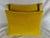 Canary Yellow Pair of Custom Appliqué Pillows by Mla For Sale - Image 8 of 9