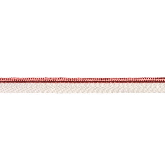 Schumacher Schumacher Gustave Silk Lip Cord Medium Trim In Coral For Sale - Image 4 of 4