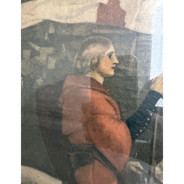 1950s Framed Medieval Print After Edwin Austin Abbey “Sir Galahad Passes From the Land” For Sale - Image 4 of 8