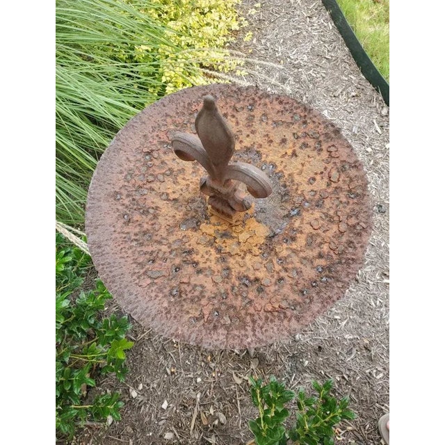 Rustic Antique Architectural Salvaged Ironwork Garden Ornament For Sale - Image 3 of 11