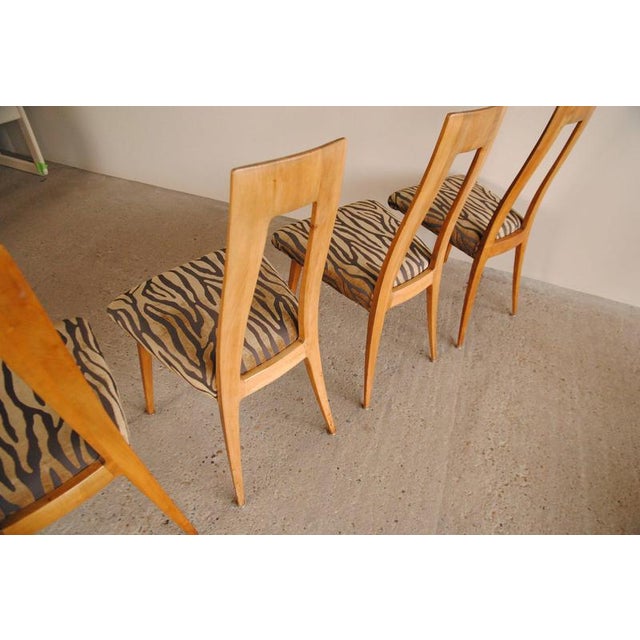 Zebra Dining Chairs, Set of 4 For Sale - Image 13 of 18