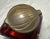 Metal Antique Carl Stolzle Austrian Art Nouveau Red Glass Bronze Writing Inkwell Jar For Sale - Image 7 of 18