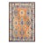 1990s Tribal Kilim Rust Blue Wool Rug - 8'5" X 10'1" For Sale