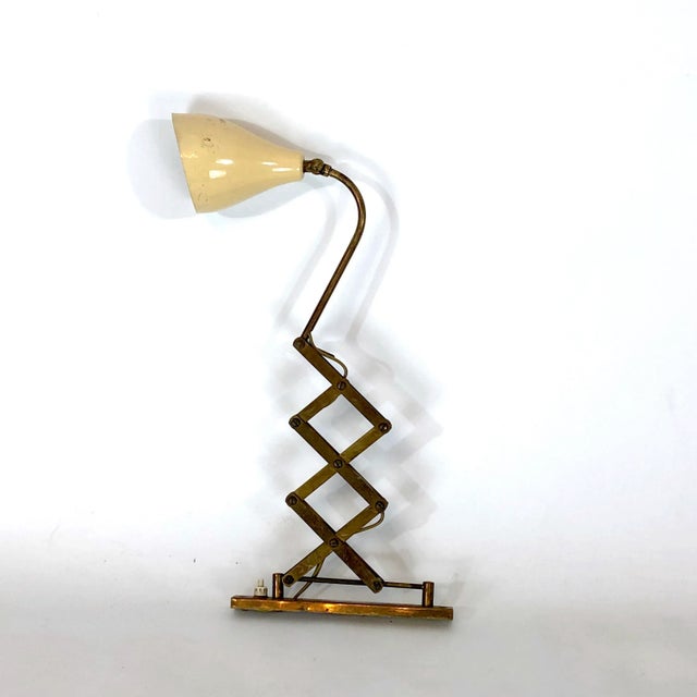 Metal Vintage Italian Brass Wall Light from Stilnovo, 1950s For Sale - Image 7 of 14