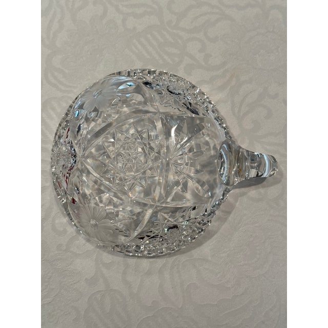 French Late 19th Century Canadian Brilliant Period Cut Crystal Bowl by Birks For Sale - Image 3 of 6